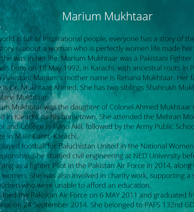 Malaika Ikram Final