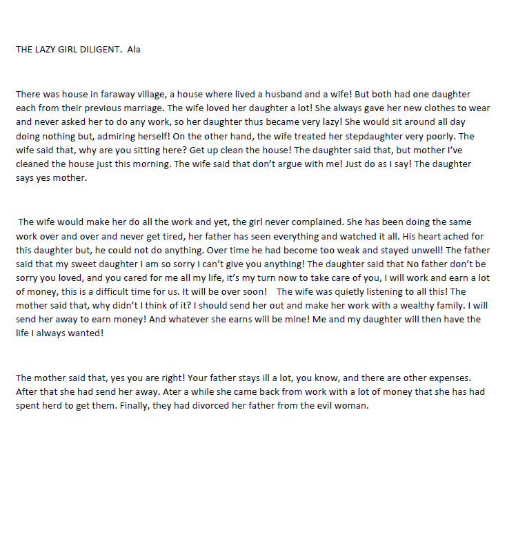 THE STORY Ala